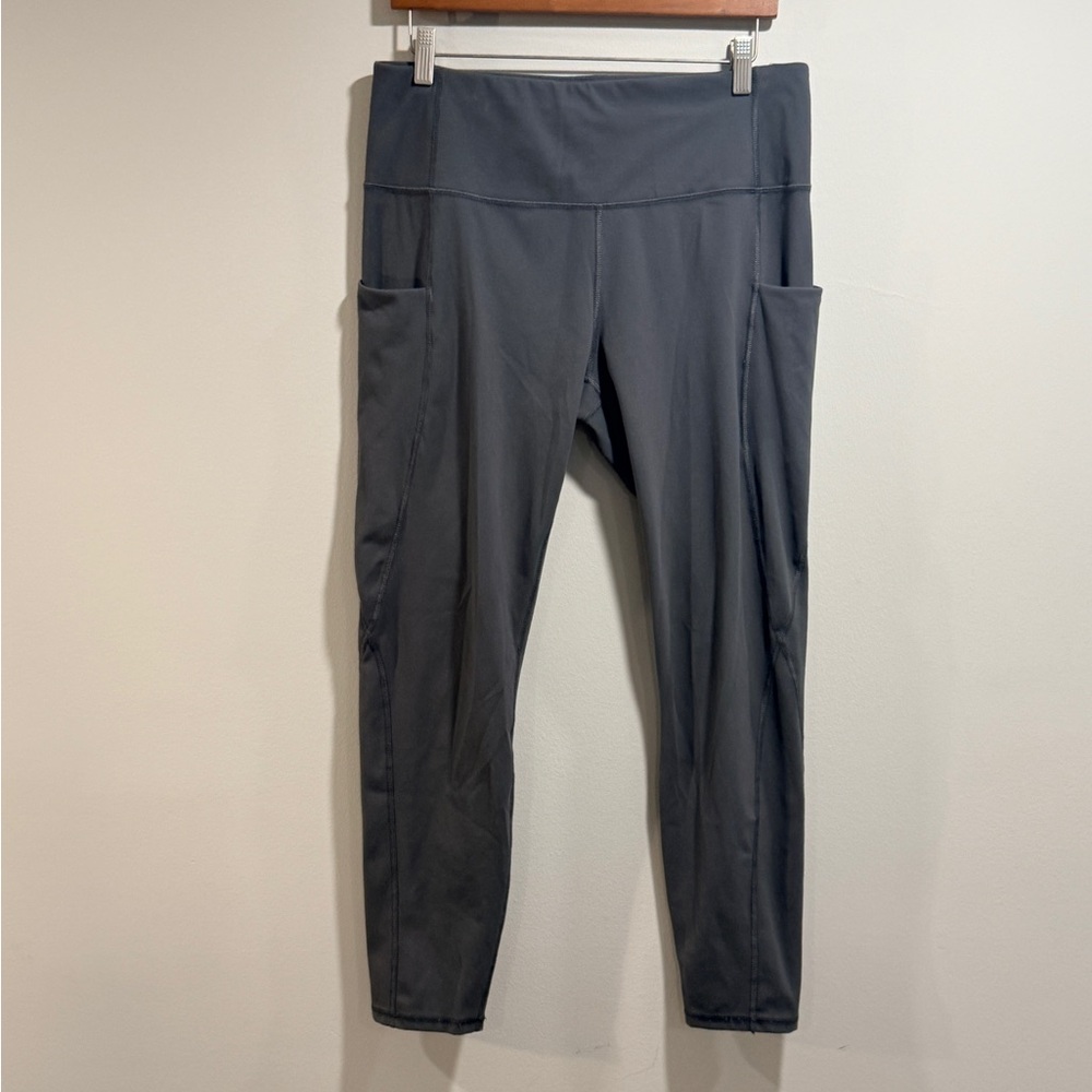 No Brand Women's Charcoal Gray‎ High-Waisted Athletic Leggings Size XL